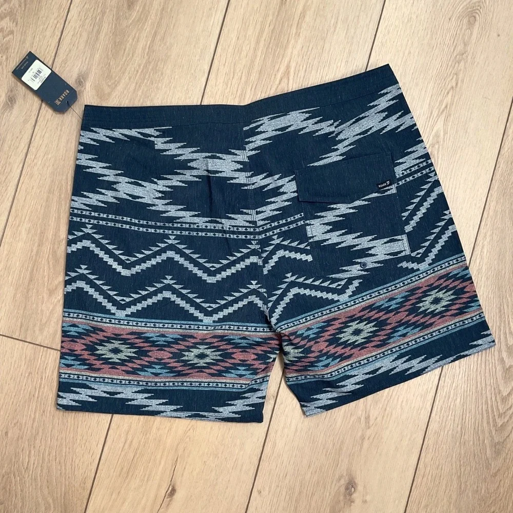 Roark The Chiller Board Shorts Aztec Print Swim Trunks 36‎